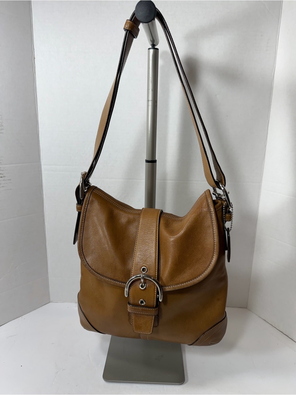 Vintage coach soho Leather Shoulder Bag in Brown Y2K 9480